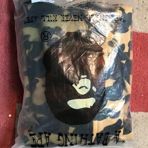Bape Split Camo Shark Hoodie